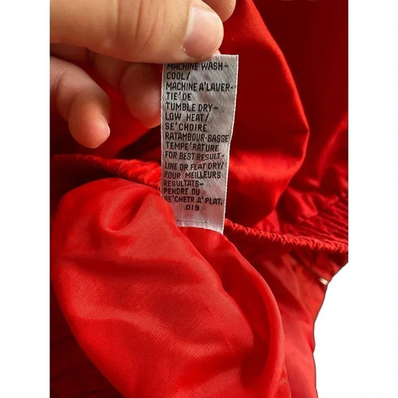 Members Only By Europe Craft Men's Red Full Zipped Bomber Jacket Size 36 - Picture 5 of 5